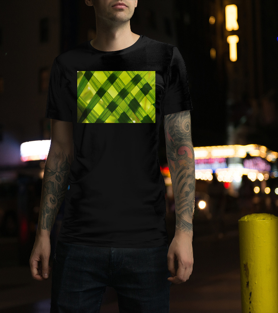Green Reed Weaving T-Shirt