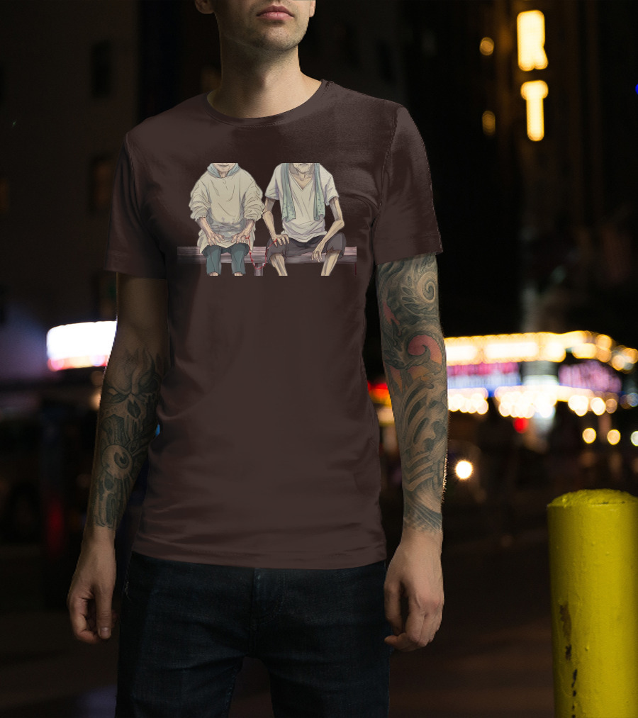 Grow Old With You Elderly Couple Sitting Together T-Shirt