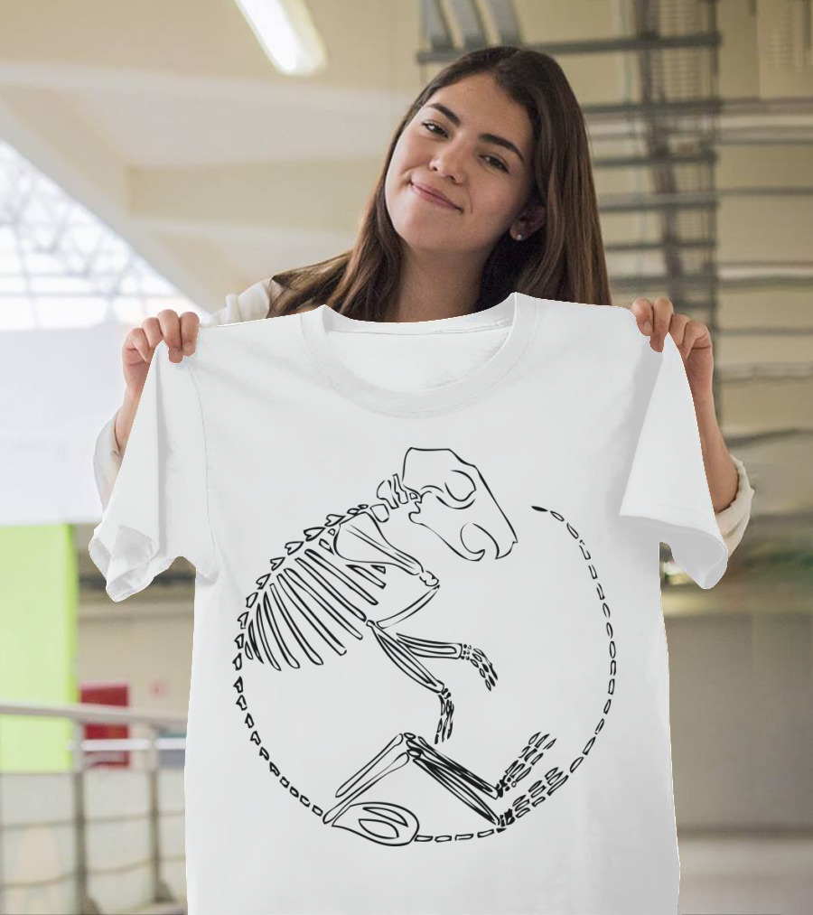 Rat Skeleton Minimalist T-Shirt