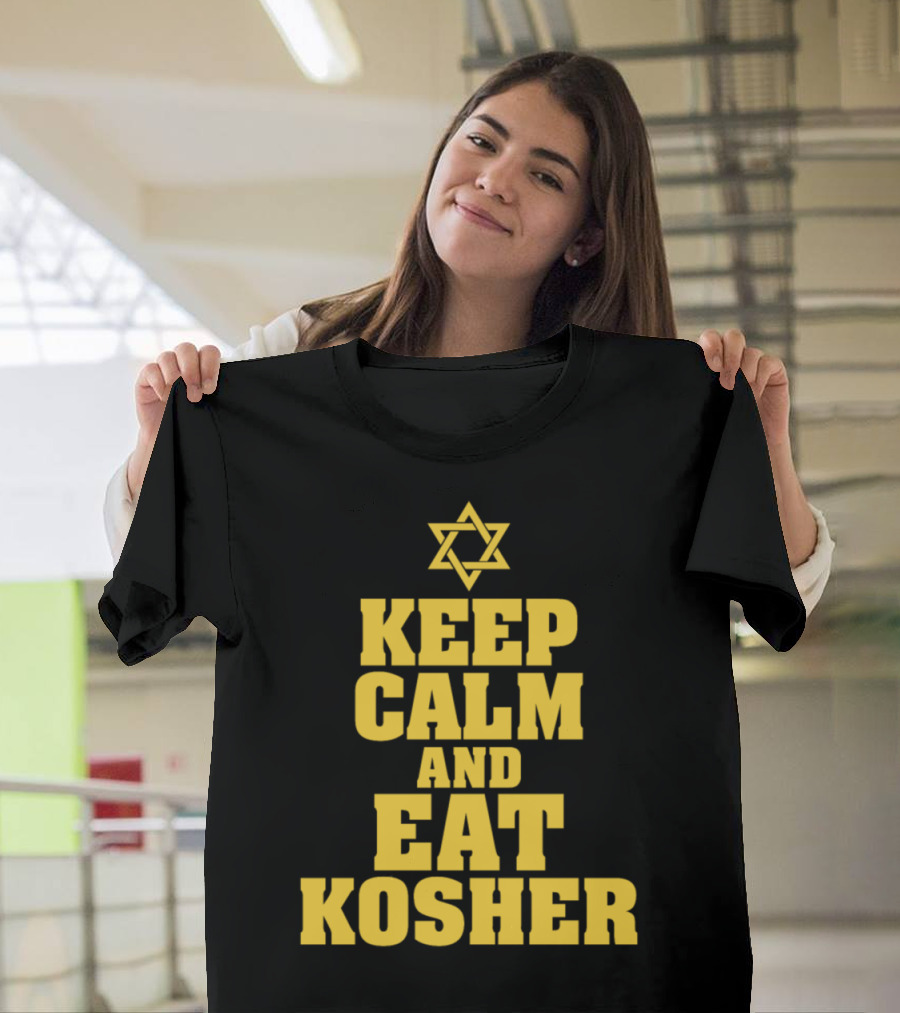 Keep Calm and Eat Kosher with Star of David T-Shirt