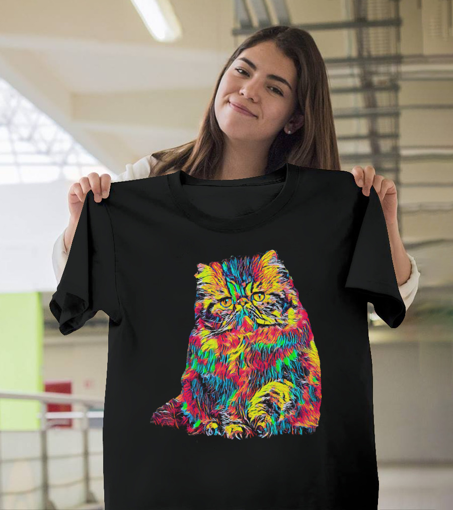 Testing Colorful Cat T-Shirt