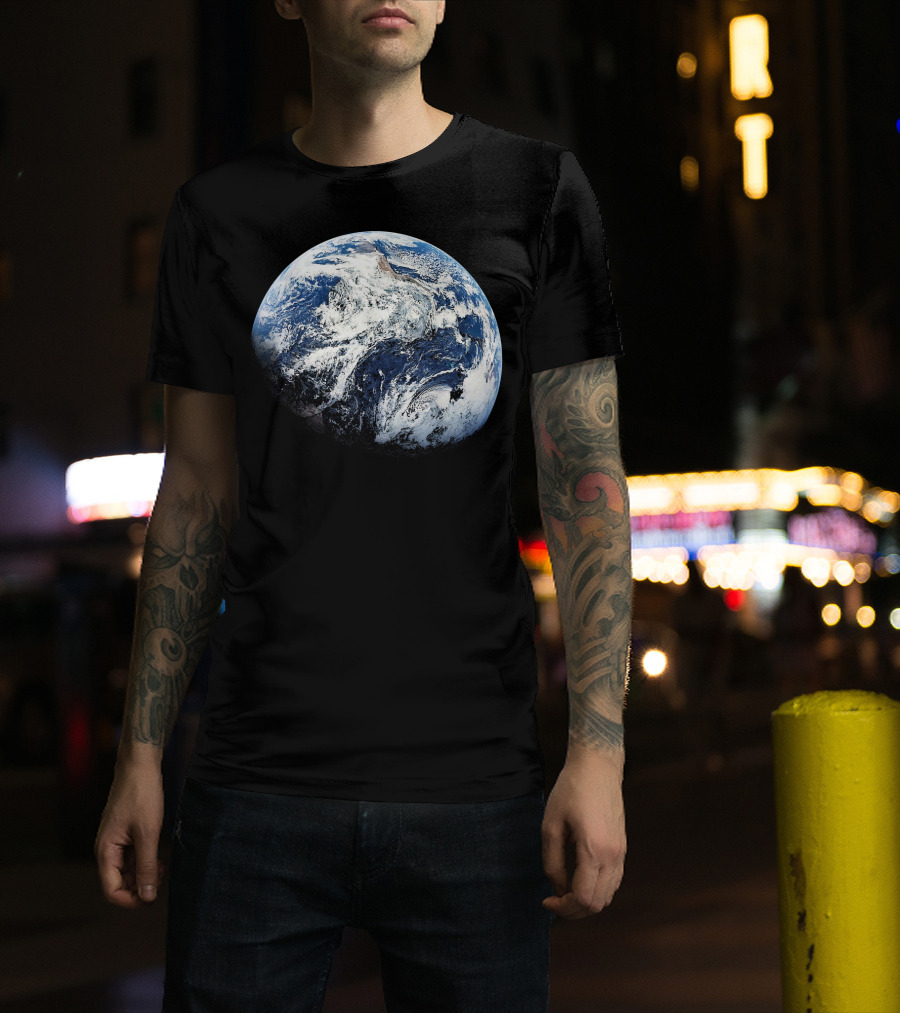 Planet Earth View From Apollo 8 Space Mission T-Shirt