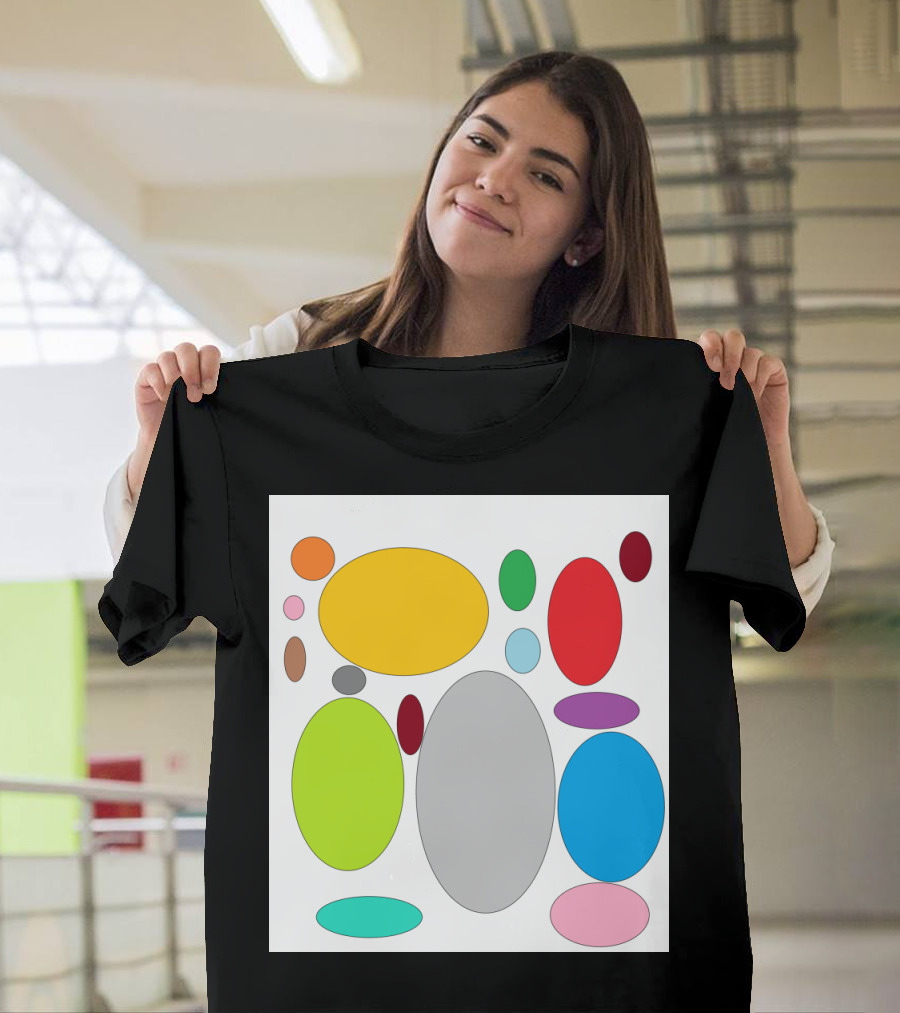Bright Multicolored Circulos Ovals and Circles T-Shirt