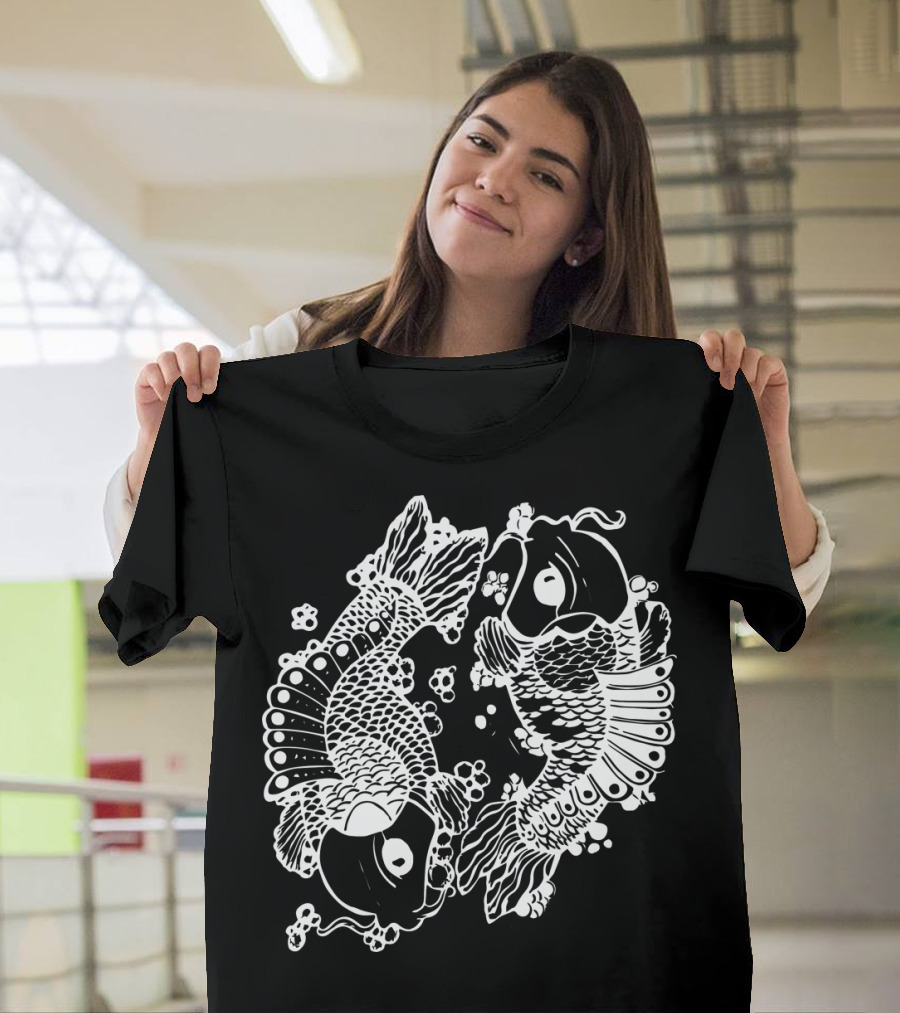 Yin Yang Koi Fish Symbol Harmony T-Shirt