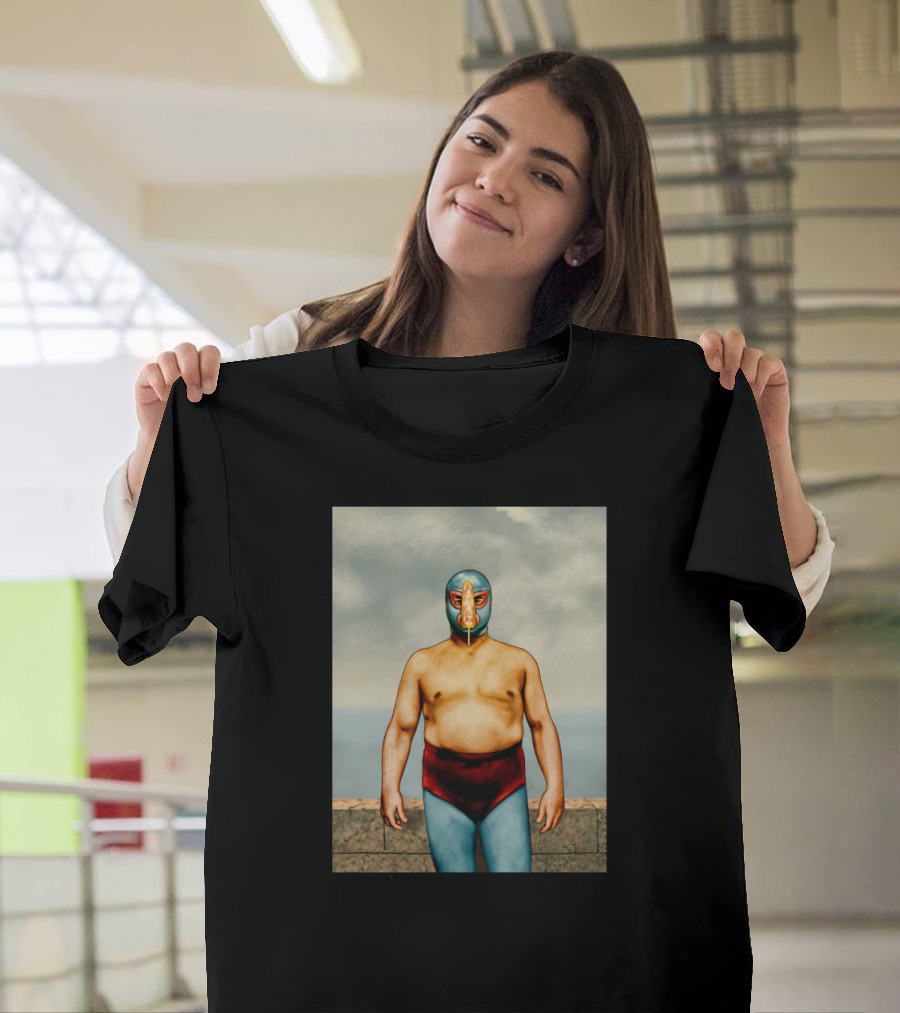 Nacho Libre Get That Corn Outta My Face Luchador Mask T-Shirt