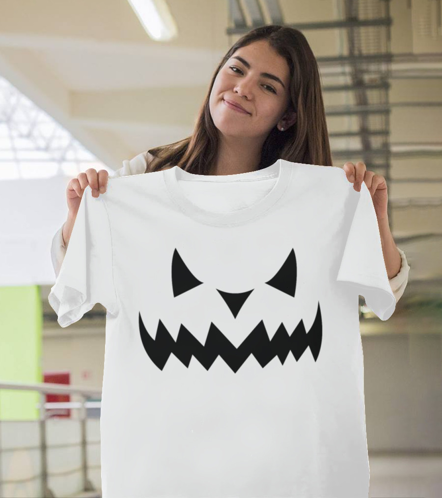 Jack o Lantern Halloween Pumpkin Monster Face T-Shirt