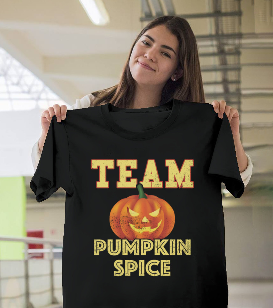 Team Pumpkin Spice Jack O' Lantern Halloween T-Shirt