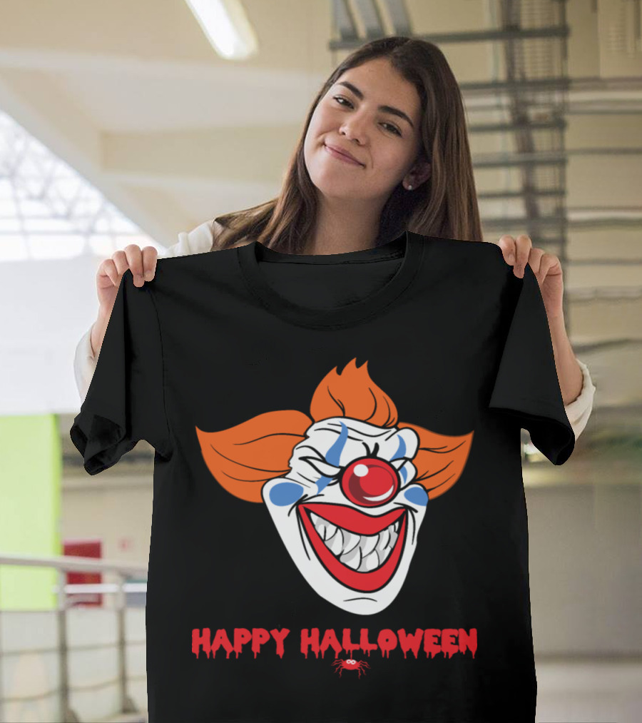 Happy Halloween Monster Zombie Horror Clown T-Shirt