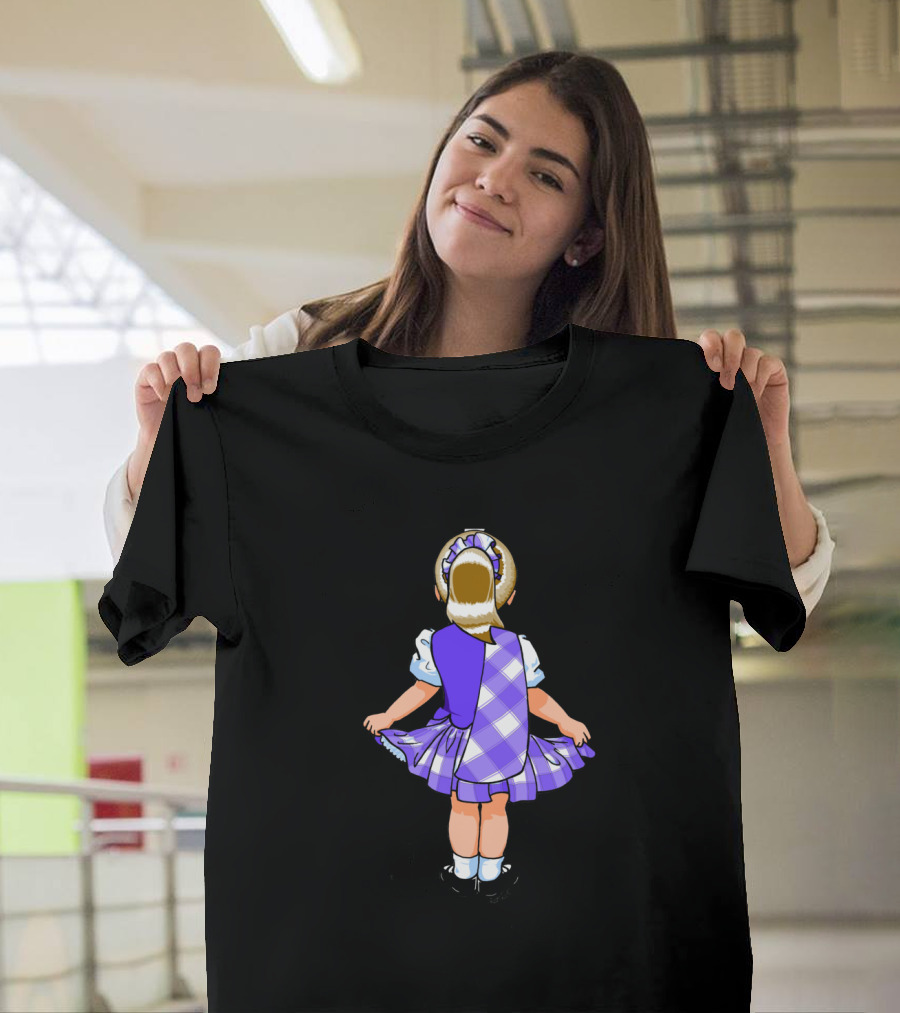 Plaid Dress Little Dancer Irish Step Dance T-Shirt