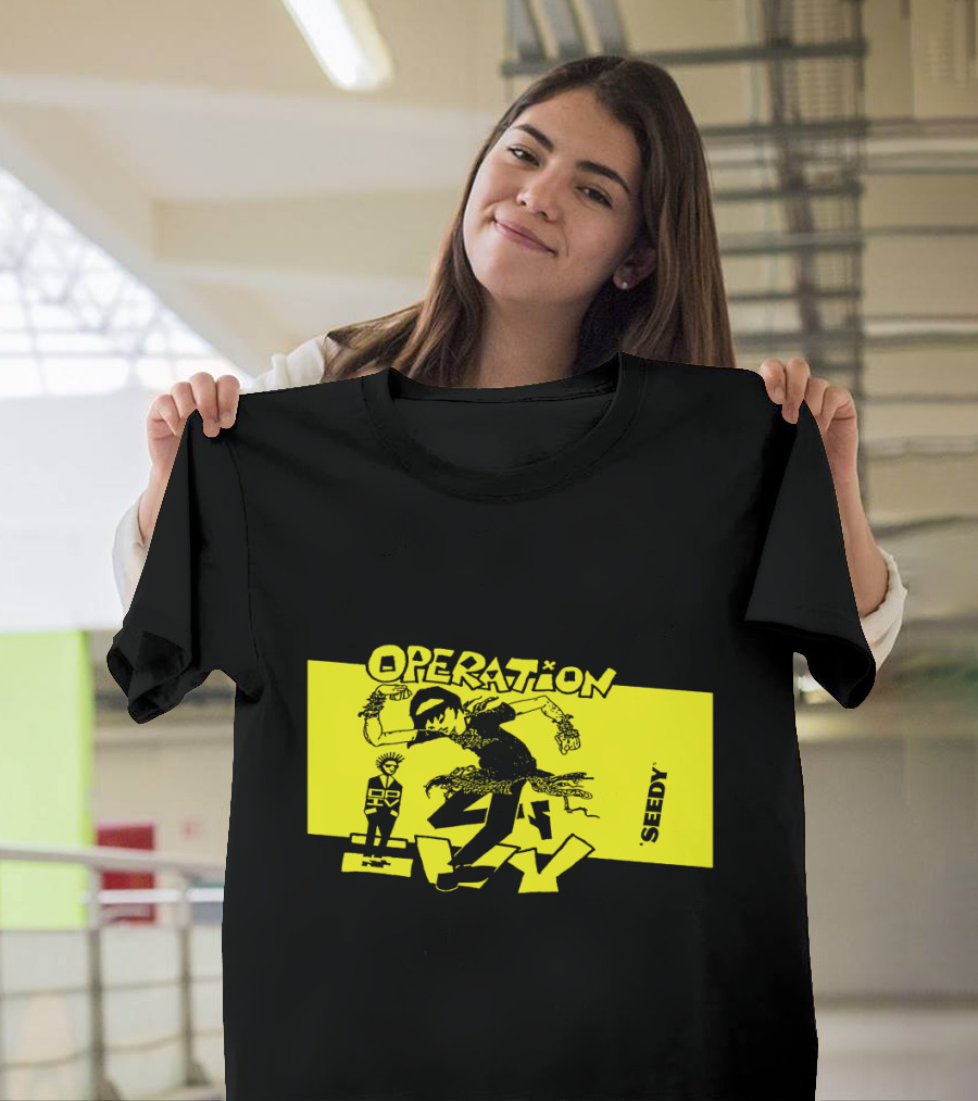 Operation Ivy Seedy Punk Graphic Yellow Rectangle Street T-Shirt