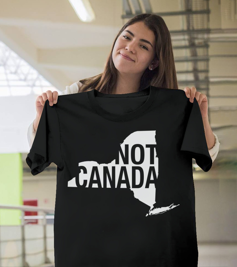 Not Canada New York State Map Outline T-Shirt