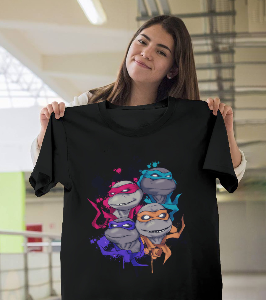 Teenage Mutant Neon Turtles Splatter T-Shirt