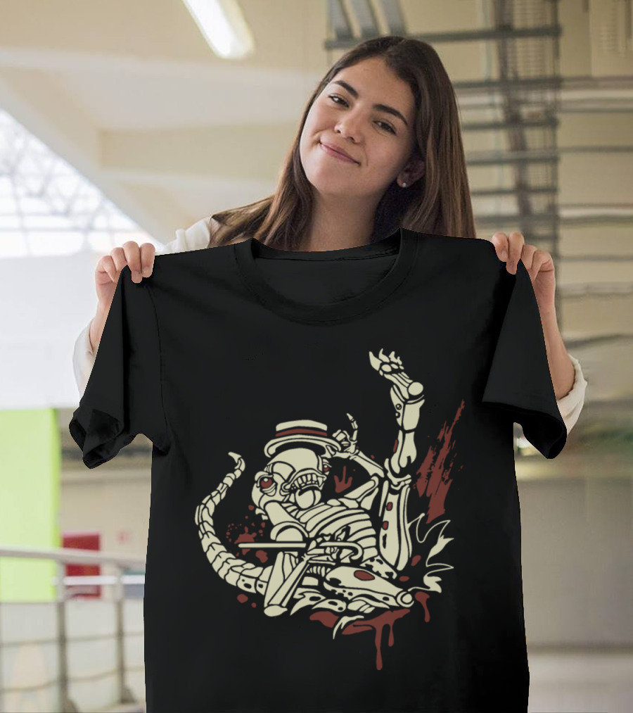 Chest Burstin Alien Dancer Scare with Rock Music Vibes T-Shirt