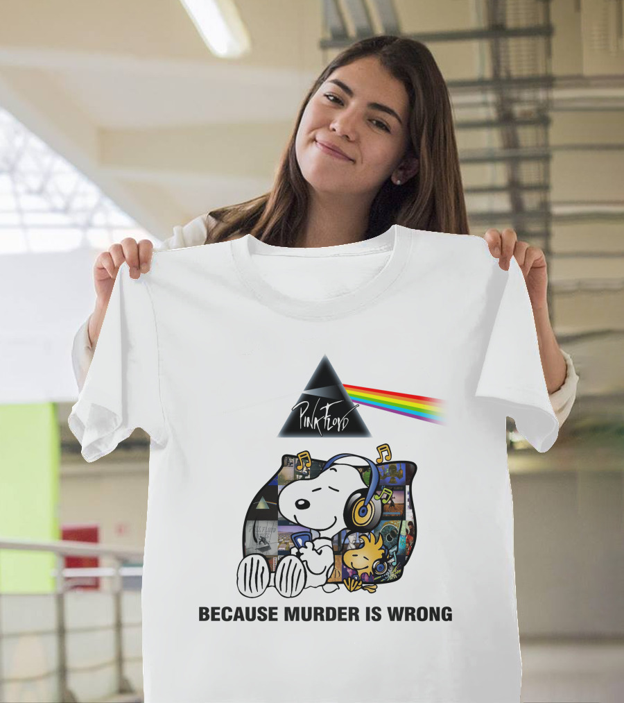 Pink Floyd Snoopy Because Murder Is Wrong T-Shirt