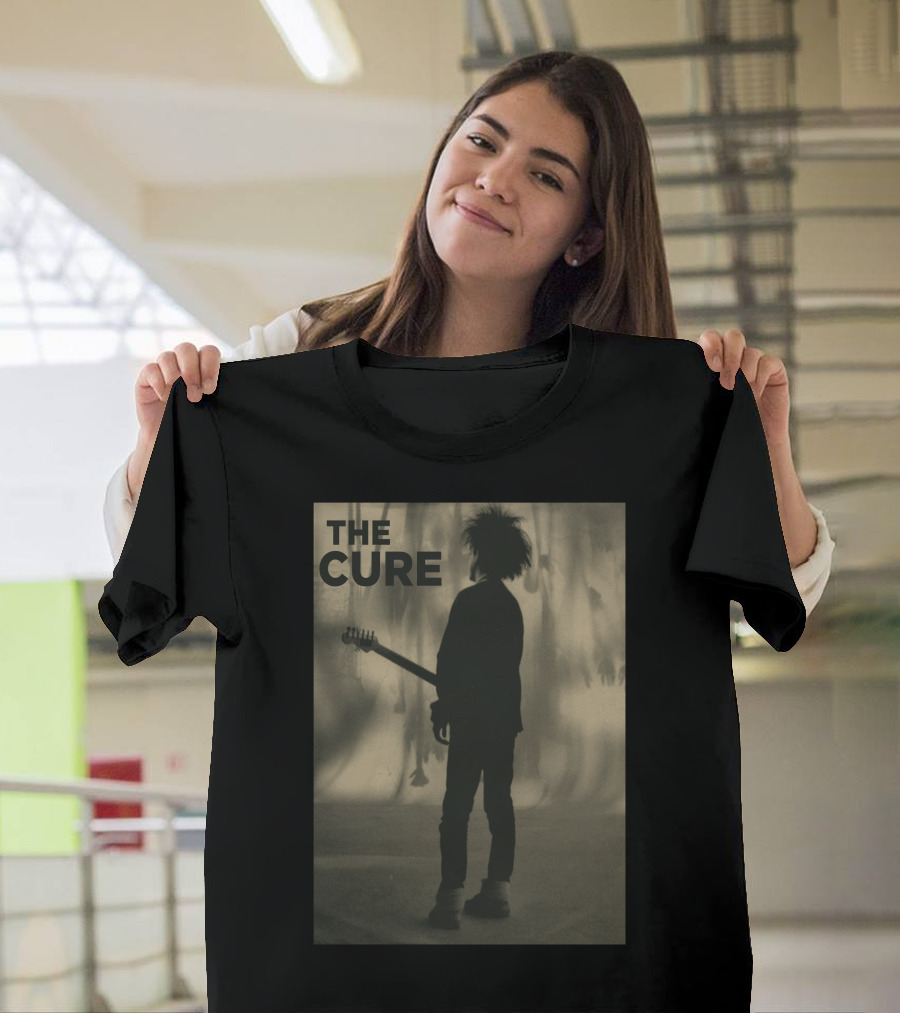 THE CURE Silhouette with Guitar Iconic T-Shirt