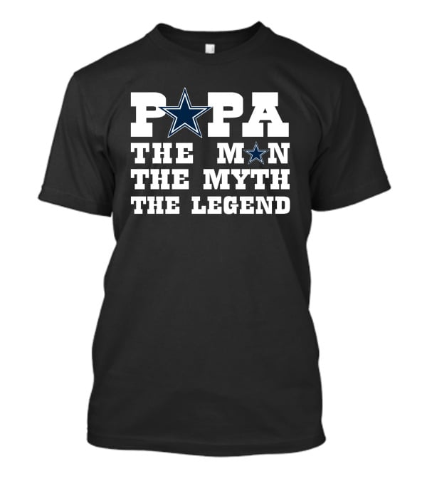 PAPA The Man The Myth The Legend Star T-Shirt