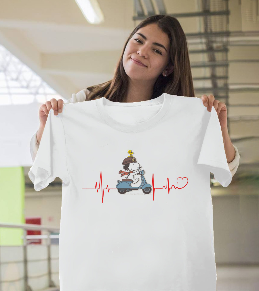 PN SCT Snoopy Scooter Heartbeat T-Shirt