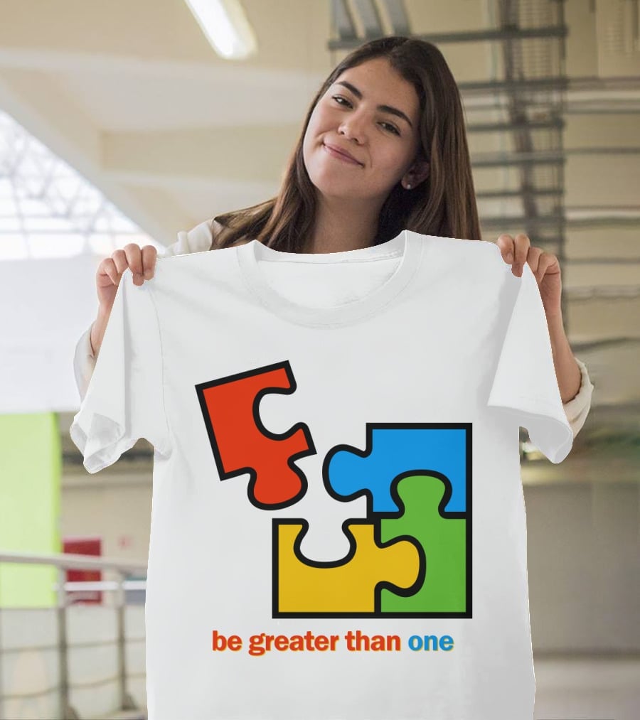 Office 2000 Be Greater Than One Puzzle Pieces T-Shirt