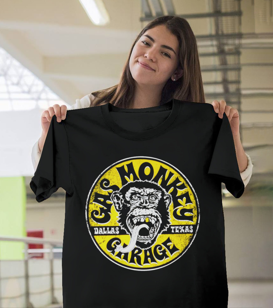 Gas Monkey Garage Dallas Texas Yellow T-Shirt