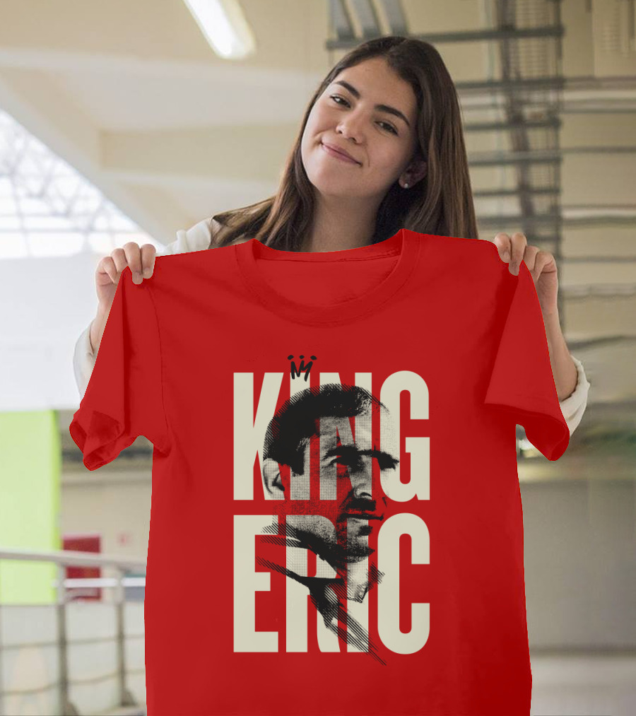 King Eric Legend Footballer Icon Red Majesty T-Shirt