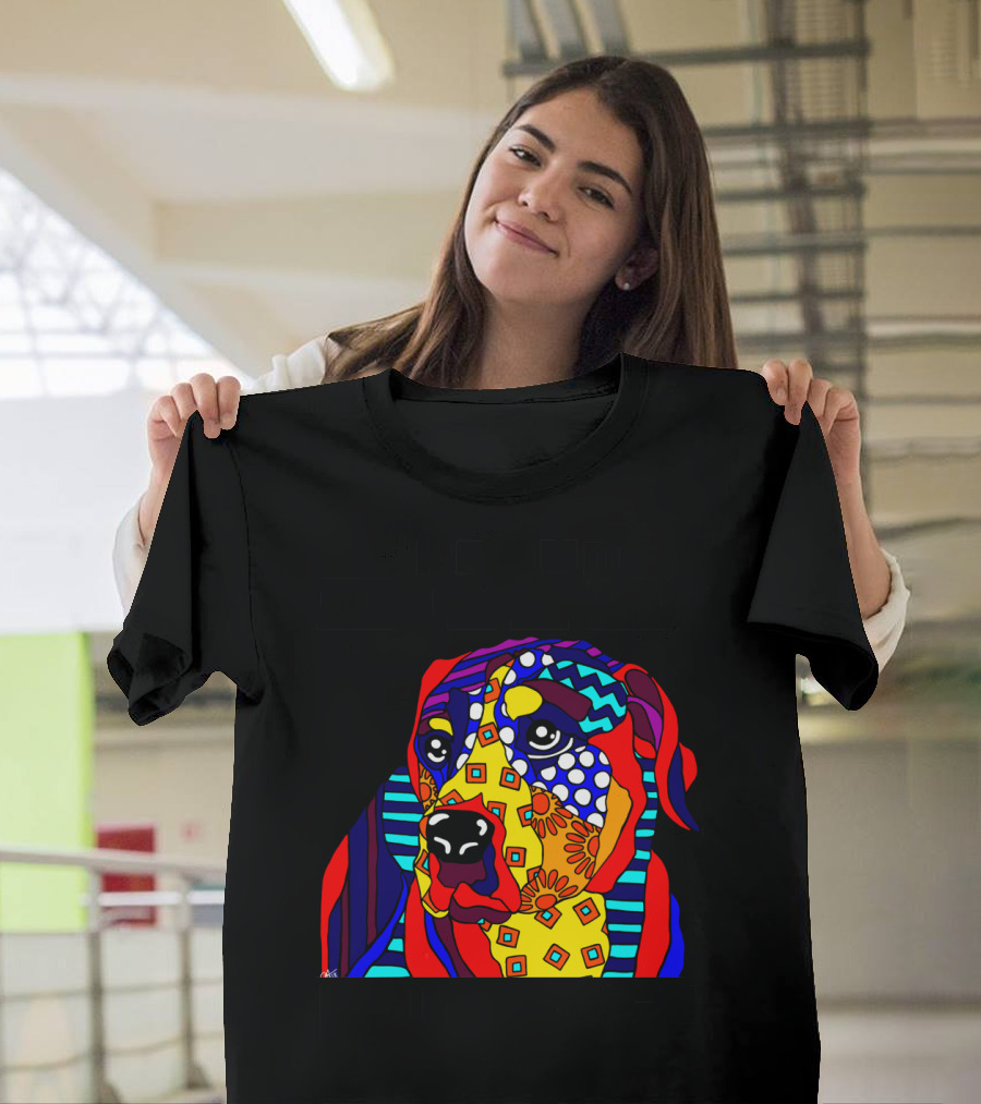 Proud Dad Kuvasz Colorful Dog Lover Father Owner T-Shirt