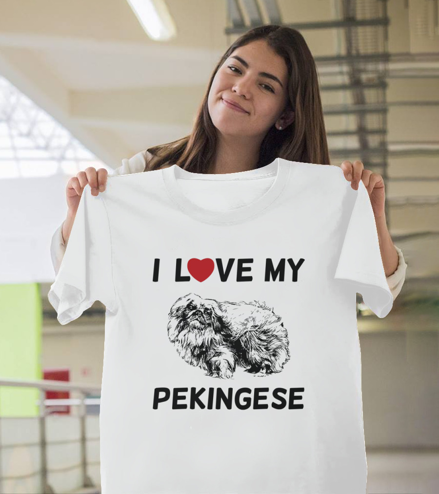 I Love My Pekingese Heart T-Shirt