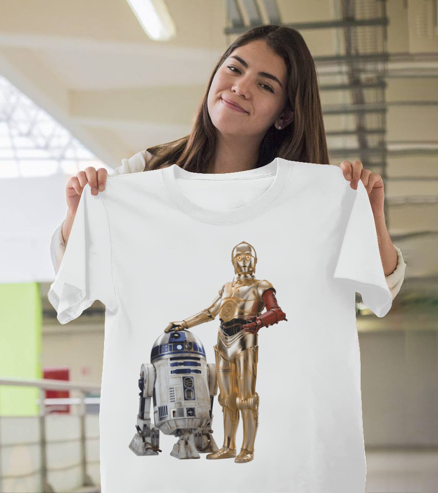 Star Wars R2-D2 C-3PO Transparent T-Shirt