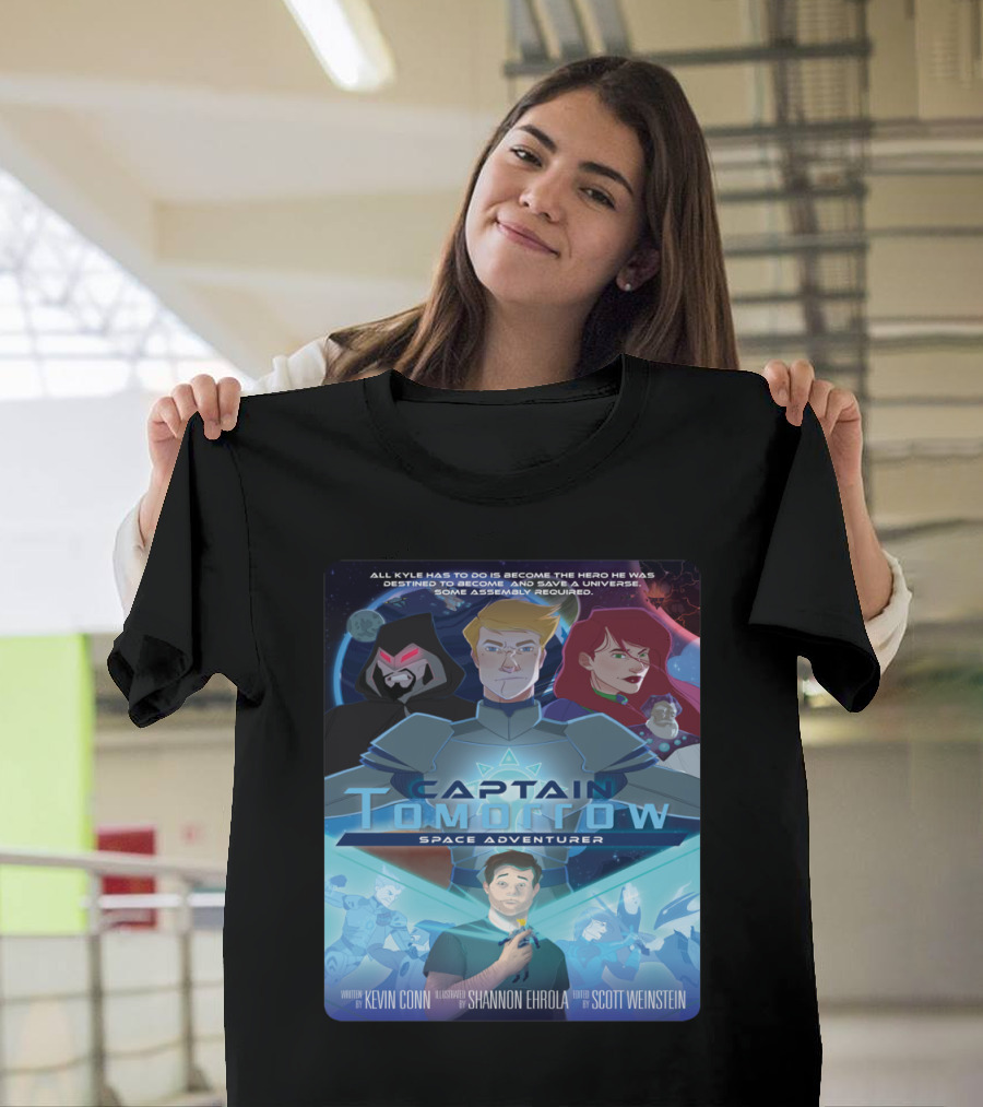 Captain Tomorrow Space Adventurer Graphic Novel Cover by Kevin Conn Illustrated by Shannon Ehrlach T-Shirt