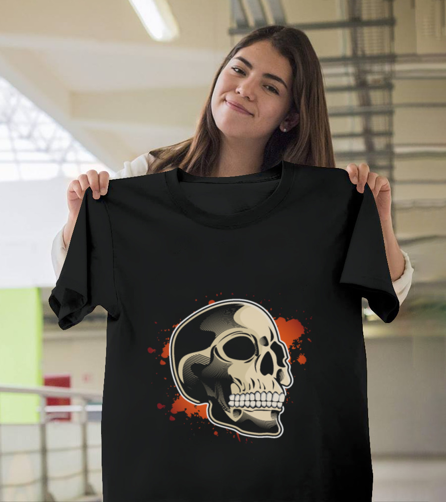 LIVE HARD DIE HARDER Skull Bone Skeleton Undead T-Shirt