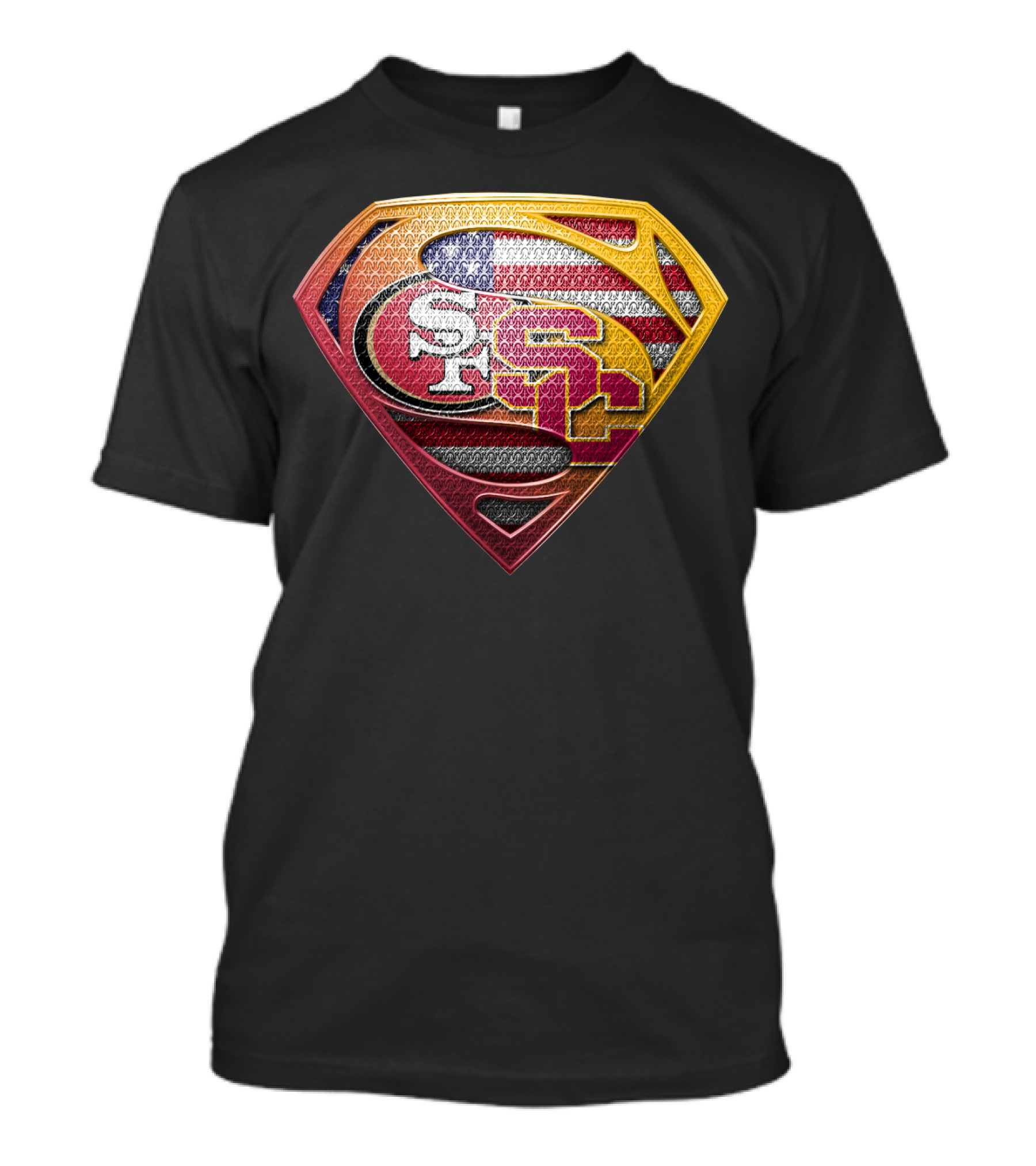 Sf Usc Super Shield United States Flag T-Shirt