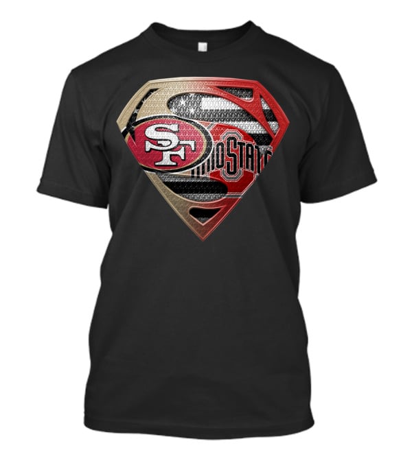 San Francisco 49ers Ohio State Superman Logo Mashup T-Shirt