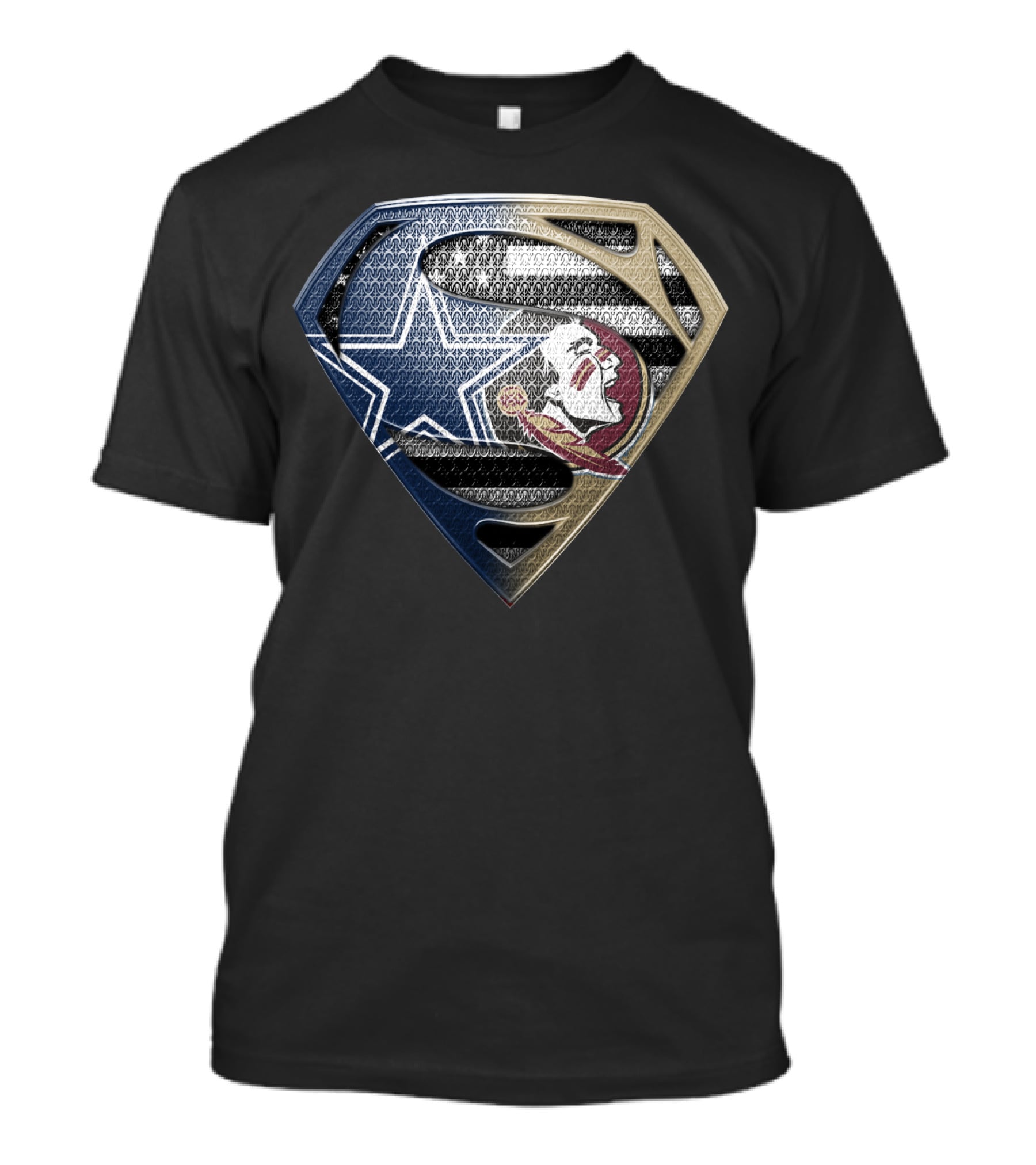 Cowboys Seminoles Superman Logo Fusion T-Shirt