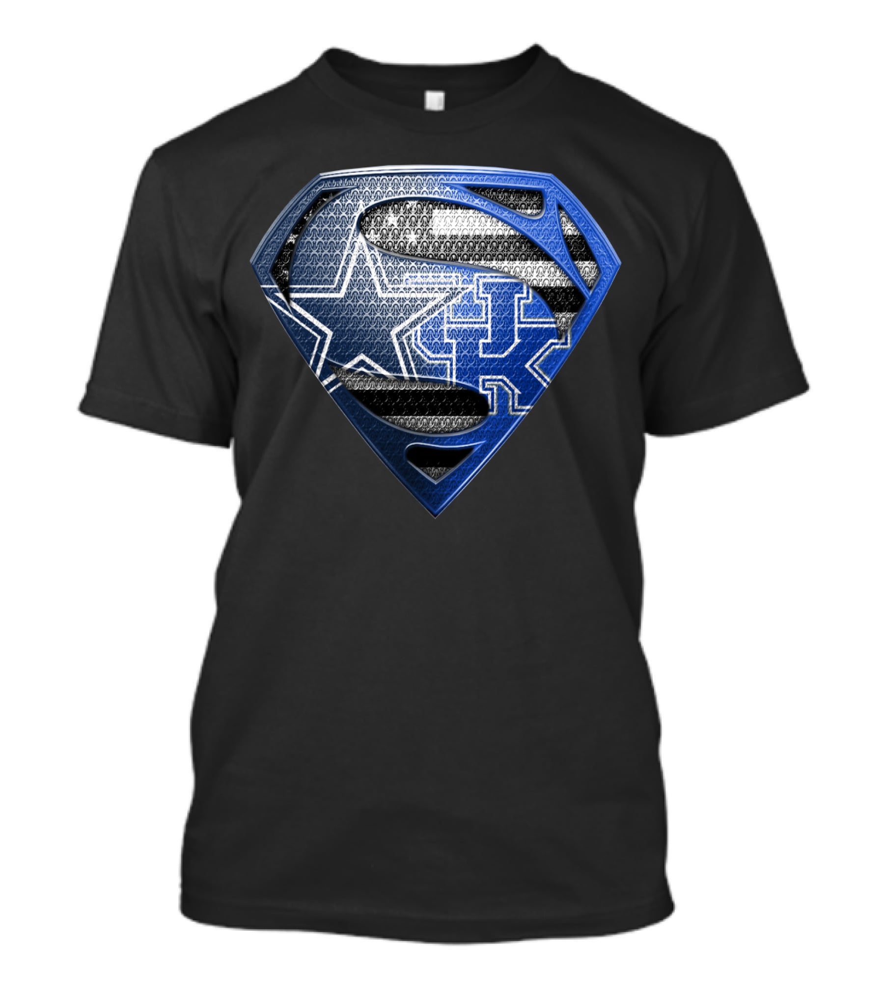 Dallas Kentucky Superman Shield Football Basketball T-Shirt