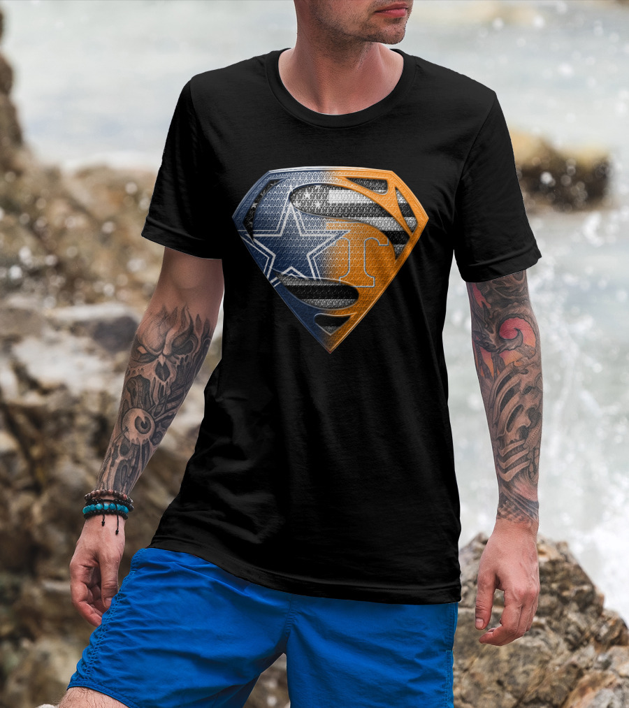Dallas Cowboys Superman Tennessee Vols T-Shirt