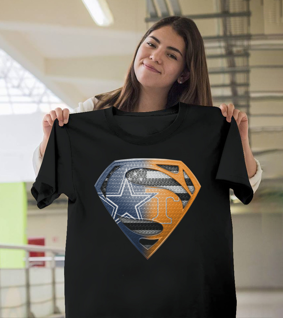 Dallas Cowboys Superman Tennessee Vols T-Shirt