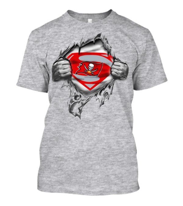 Superman Tampa Bay Buccaneers Logo Fusion T-Shirt
