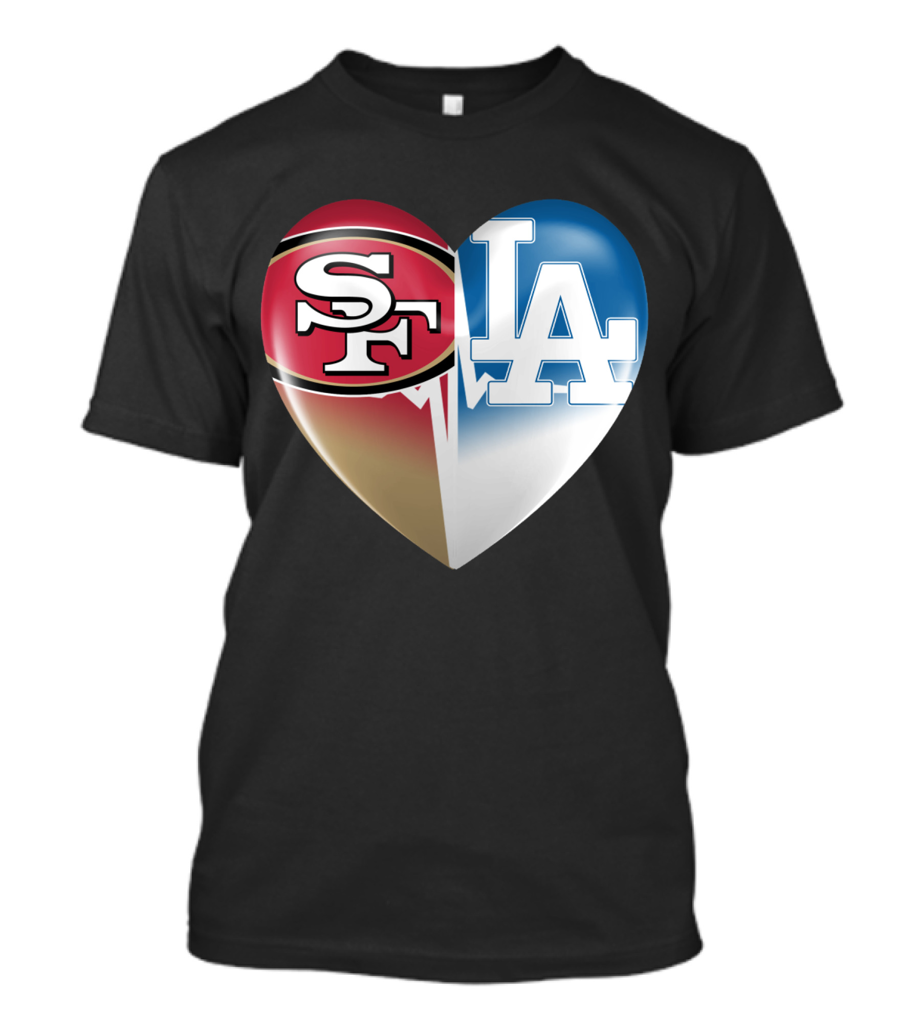 SF LA Heartbeat Rivalry T-Shirt