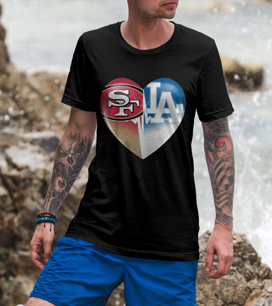 SF LA Heartbeat Rivalry T-Shirt