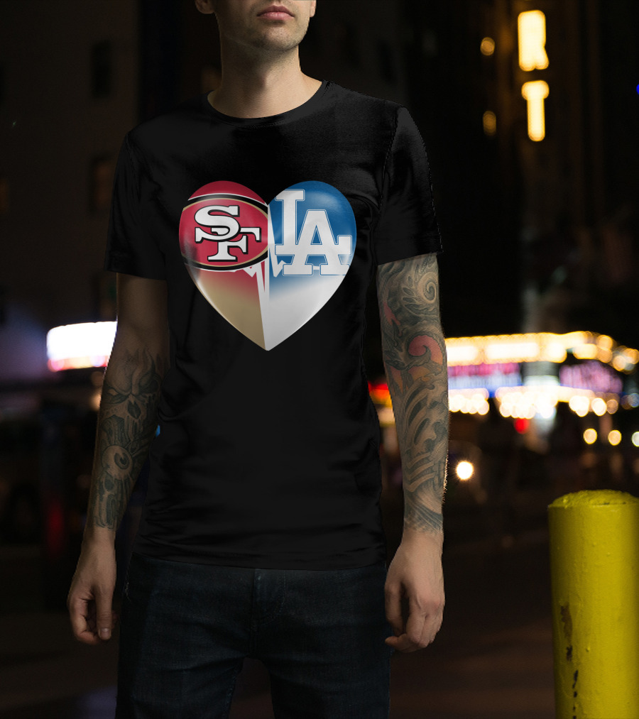 SF LA Heartbeat Rivalry T-Shirt
