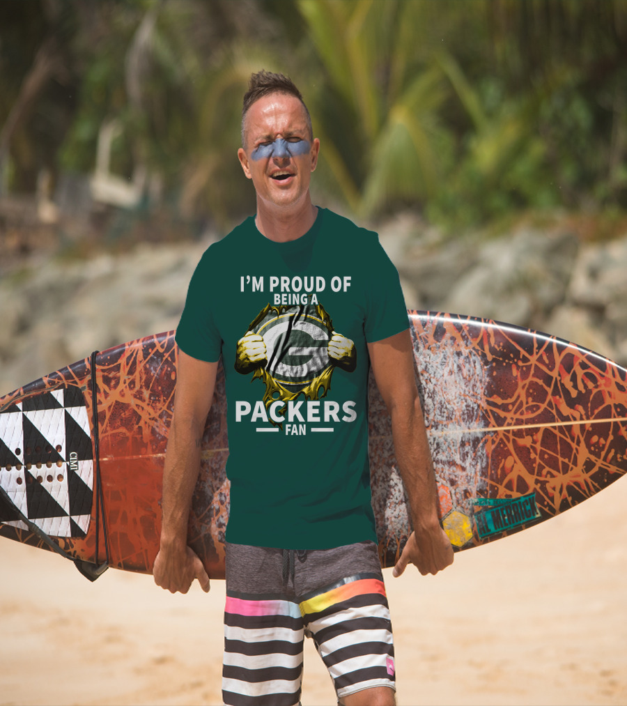 I'm Proud Of Being A Packers Fan T-Shirt