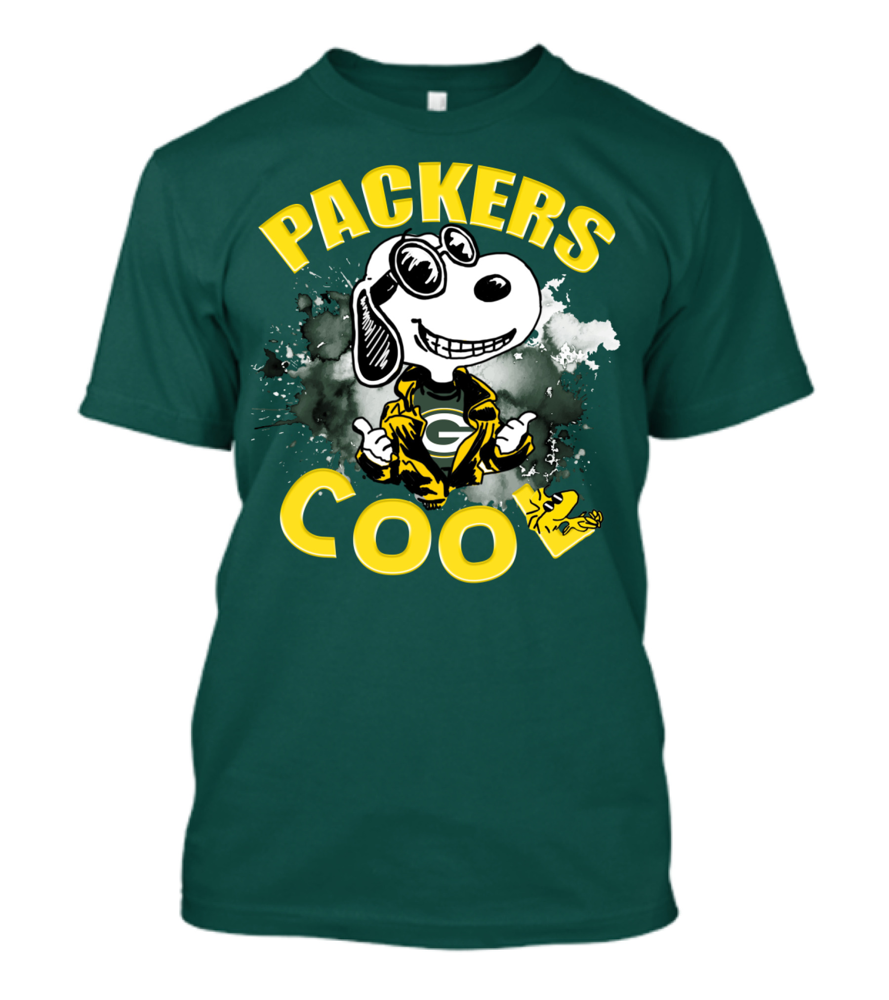 Packers Cool Snoopy Green Bay Packers Football T-Shirt