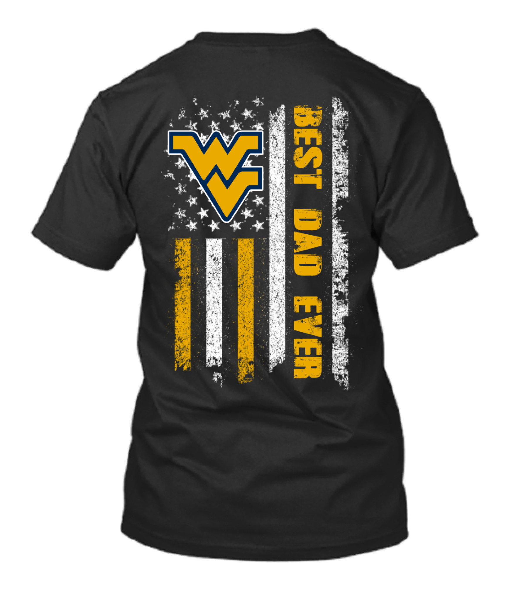 Wv Best Dad Ever American Flag Evd 072 T-Shirt