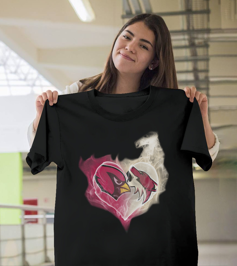 Arizona Cardinal Heart Fusion T-Shirt