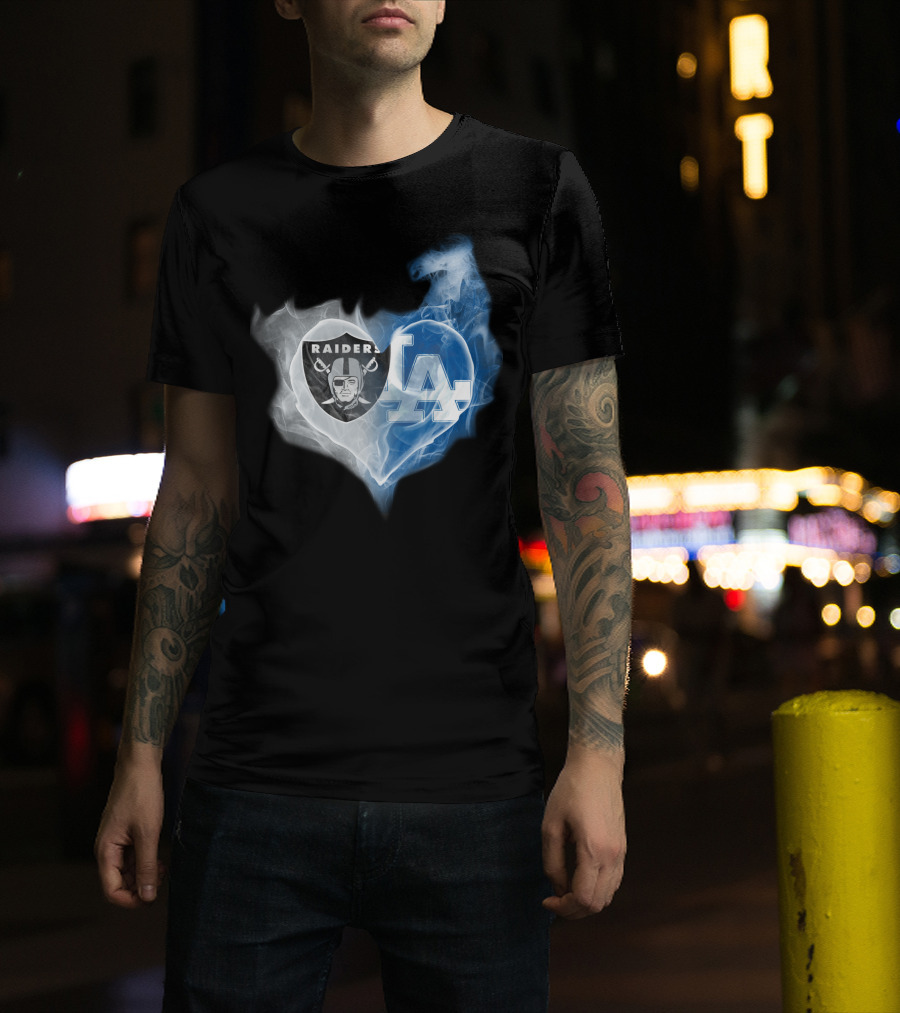 Raiders La Heart Smoke Fusion T-Shirt