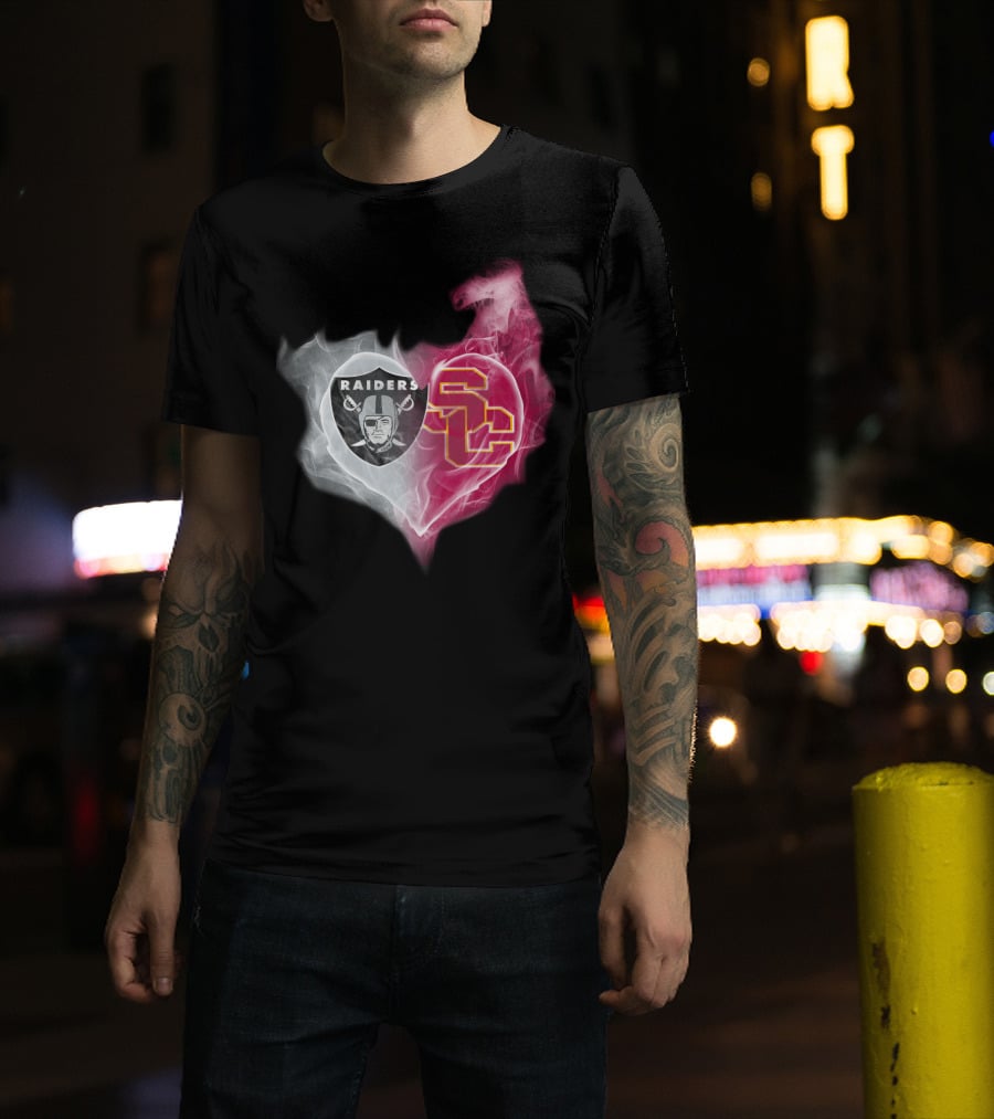 Raiders Sc Heart Fusion T-Shirt