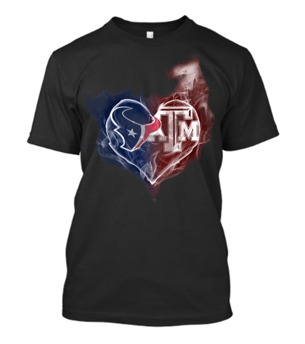 Houston Texans Texas A&M Heart Fusion T-Shirt