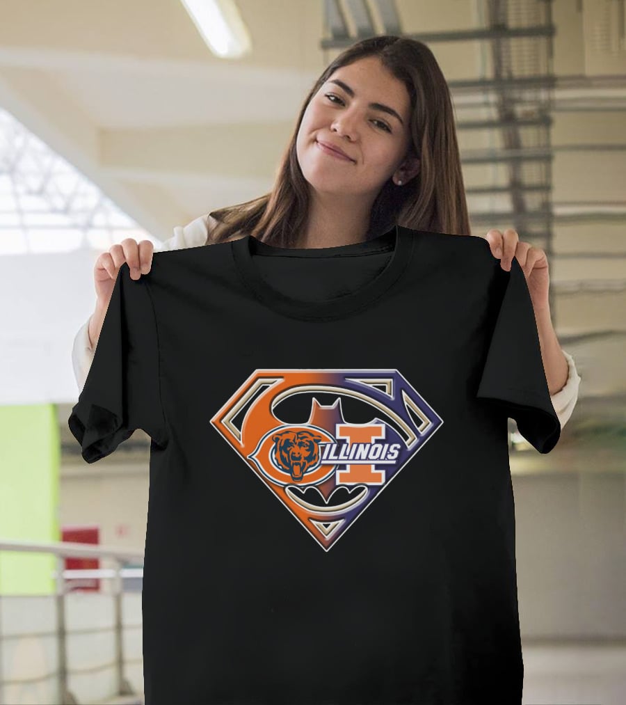 Chicago Bears Illinois Superman T-Shirt