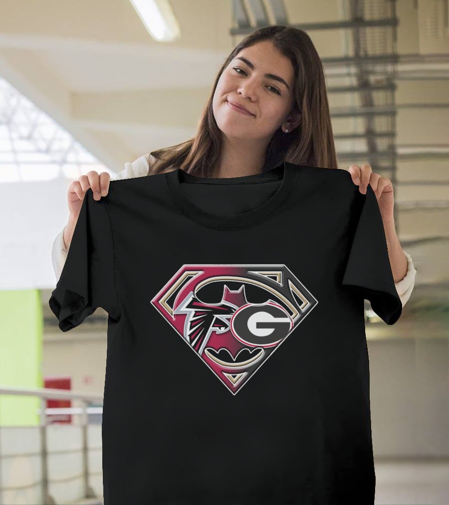 Falcons Georgia Superman Logo Mashup T-Shirt