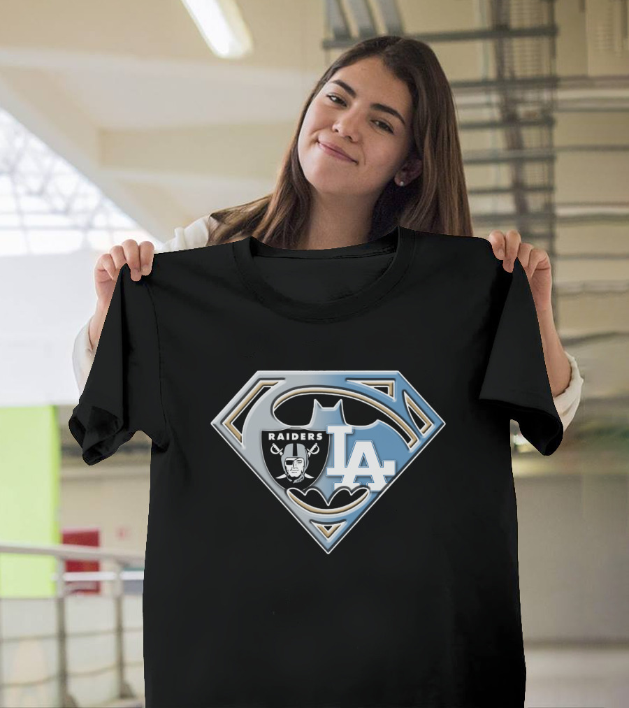 Superhero Raiders La Batman Logo Fusion Bat 095 T-Shirt