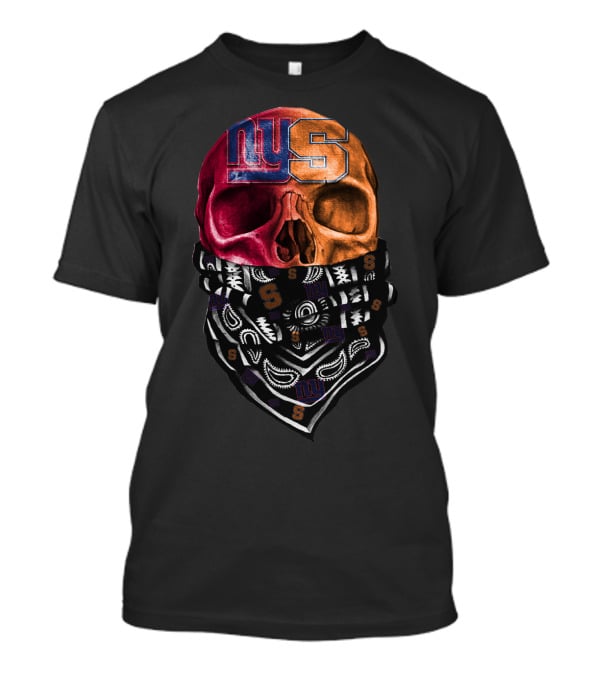 Ny Giants Syracuse Skull Bandana T-Shirt